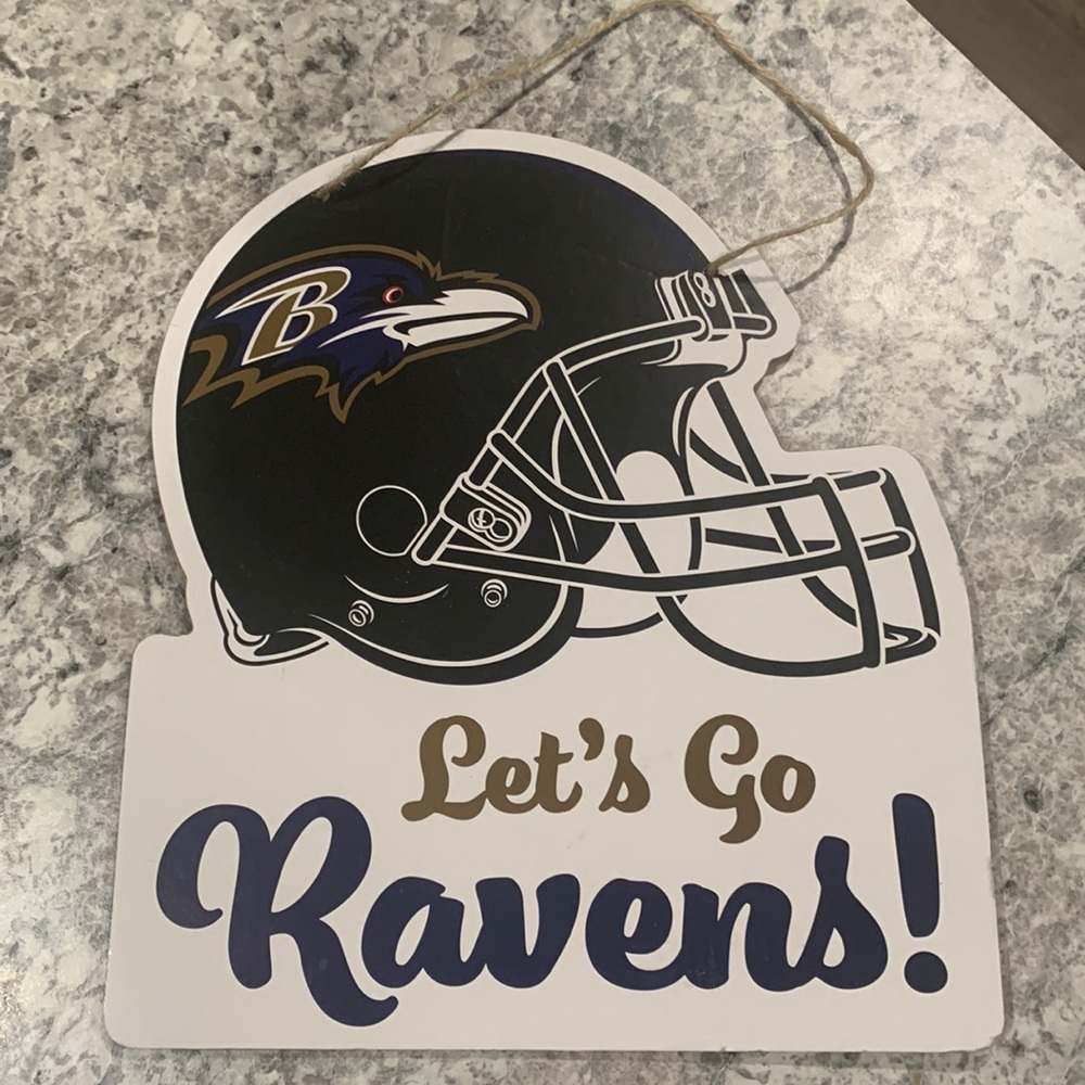 Ravens Football Sign